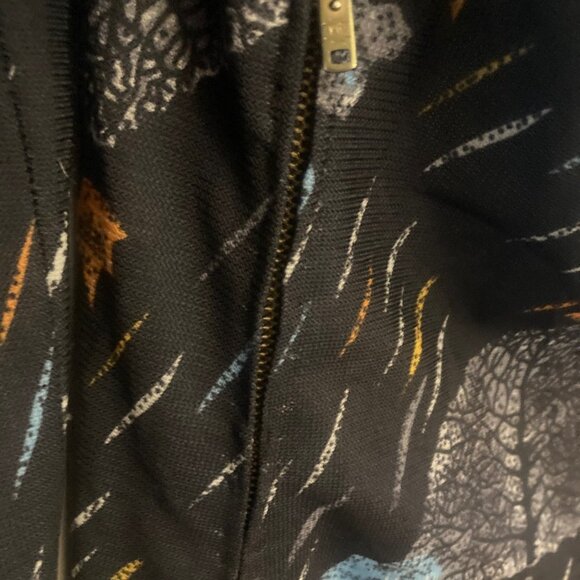 Longsleeve Black Poly Vintage Dress - Picture 4 of 9